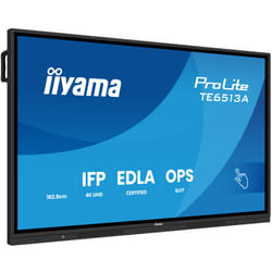 iiyama TE6513A-B2AG visualizzatore di messaggi 163,8 cm (64.5") Wi-Fi 500 cd/m² 4K Ultra HD Touch screen Processore integrato Android