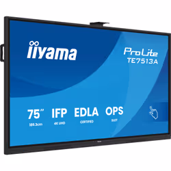 iiyama TE7513A-B2AG visualizzatore di messaggi 190,5 cm (75") Wi-Fi 500 cd/m² 4K Ultra HD Touch screen Processore integrato Android - Vista aggiuntiva 5