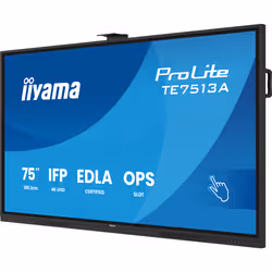 iiyama TE7513A-B2AG visualizzatore di messaggi 190,5 cm (75") Wi-Fi 500 cd/m² 4K Ultra HD Touch screen Processore integrato Android - Vista aggiuntiva 6