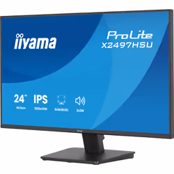iiyama ProLite X2497HSU-B1 Monitor PC 60,5 cm (23.8") 1920 x 1080 Pixel Full HD Nero - Vista aggiuntiva 6