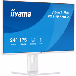 iiyama ProLite XB2497HSU-W1 Monitor PC 60,5 cm (23.8") 1920 x 1080 Pixel Full HD LED Bianco - Vista aggiuntiva 3