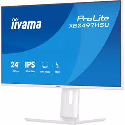 iiyama ProLite XB2497HSU-W1 Monitor PC 60,5 cm (23.8") 1920 x 1080 Pixel Full HD LED Bianco - Vista aggiuntiva 4