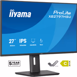 iiyama ProLite XB2797HSU-B1 Monitor PC 68,6 cm (27") 1920 x 1080 Pixel Full HD Nero - Vista aggiuntiva 5