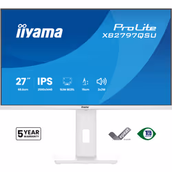 iiyama ProLite XB2797QSU-W1 Monitor PC 68,6 cm (27") 2560 x 1440 Pixel Quad HD LED Bianco - Vista aggiuntiva 2