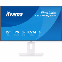 iiyama ProLite XB2797QSNP-W1 27" IPS LCD Monitor PC 68,6 cm (27") 2560 x 1440 Pixel Quad HD Bianco - Vista aggiuntiva 4