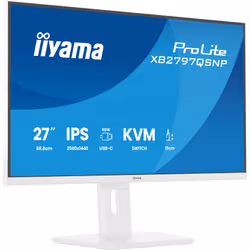 iiyama ProLite XB2797QSNP-W1 27" IPS LCD Monitor PC 68,6 cm (27") 2560 x 1440 Pixel Quad HD Bianco - Vista aggiuntiva 5