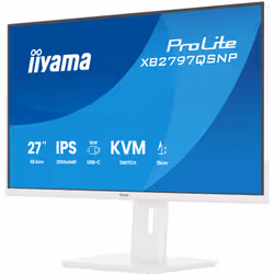 iiyama ProLite XB2797QSNP-W1 27" IPS LCD Monitor PC 68,6 cm (27") 2560 x 1440 Pixel Quad HD Bianco - Vista aggiuntiva 6