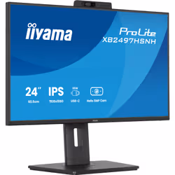 iiyama ProLite XB2497HSNH-B1 24IN IPS LCD 4MS 1920X1080 350CD/M2 HDMI/DP/USB 2 Monitor PC 60,5 cm (23.8") 1920 x 1080 Pixel Full HD Nero - Vista aggiuntiva 5