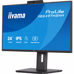 iiyama ProLite XB2497HSNH-B1 24IN IPS LCD 4MS 1920X1080 350CD/M2 HDMI/DP/USB 2 Monitor PC 60,5 cm (23.8") 1920 x 1080 Pixel Full HD Nero - Vista aggiuntiva 7