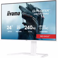 iiyama G-MASTER GB2471HSU-W1 Monitor PC 60,5 cm (23.8") 1920 x 1080 Pixel Bianco - Vista aggiuntiva 4