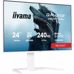 iiyama G-MASTER GB2471HSU-W1 Monitor PC 60,5 cm (23.8") 1920 x 1080 Pixel Bianco - Vista aggiuntiva 5