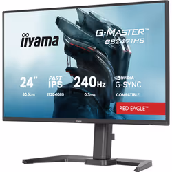 iiyama G-MASTER GB2471HS-B1 Monitor PC 60,5 cm (23.8") 1920 x 1080 Pixel Full HD Nero - Vista aggiuntiva 3
