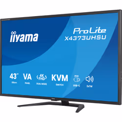 iiyama ProLite X4373UHSU-B2 Monitor PC 109,2 cm (43") 3840 x 2160 Pixel 4K Ultra HD LED Nero - Vista aggiuntiva 4
