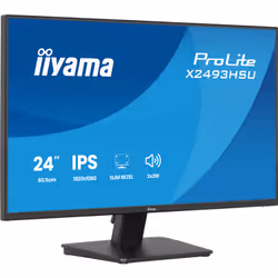 iiyama ProLite X2493HSU-B1 Monitor PC 60,5 cm (23.8") 1920 x 1080 Pixel Full HD Nero - Vista aggiuntiva 4