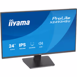 iiyama ProLite X2493HSU-B1 Monitor PC 60,5 cm (23.8") 1920 x 1080 Pixel Full HD Nero - Vista aggiuntiva 6