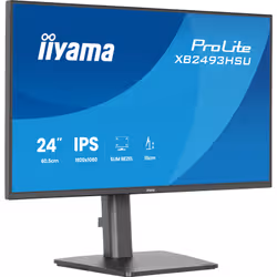 iiyama ProLite XB2493HSU-B1 Monitor PC 60,5 cm (23.8") 1920 x 1080 Pixel Full HD LED Nero - Vista aggiuntiva 3