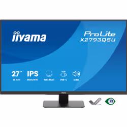iiyama ProLite X2793QSU-B1 Monitor PC 68,6 cm (27") 2560 x 1440 Pixel Quad HD LED Nero - Vista aggiuntiva 2