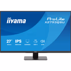 iiyama ProLite X2793QSU-B1 Monitor PC 68,6 cm (27") 2560 x 1440 Pixel Quad HD LED Nero - Vista aggiuntiva 3
