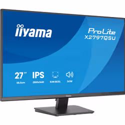 iiyama ProLite X2797QSU-B1 Monitor PC 68,6 cm (27") 2560 x 1440 Pixel Quad HD LED Nero - Vista aggiuntiva 2