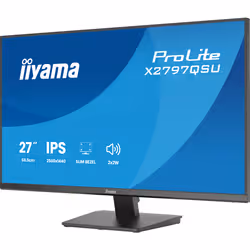 iiyama ProLite X2797QSU-B1 Monitor PC 68,6 cm (27") 2560 x 1440 Pixel Quad HD LED Nero - Vista aggiuntiva 3
