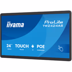 iiyama TW2424AS-B3P visualizzatore di messaggi Pannello piatto interattivo 60,5 cm (23.8") Wi-Fi 450 cd/m² Full HD Nero Touch screen Processore integrato Android 24/7 - Vista aggiuntiva 3