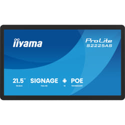 iiyama ProLite S2225AS-B1P Pannello piatto per segnaletica digitale 54,6 cm (21.5") LCD Wi-Fi 500 cd/m² Full HD Nero Processore integrato Android 14 24/7
