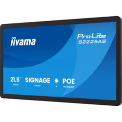 iiyama ProLite S2225AS-B1P Pannello piatto per segnaletica digitale 54,6 cm (21.5") LCD Wi-Fi 500 cd/m² Full HD Nero Processore integrato Android 14 24/7 - Vista aggiuntiva 4