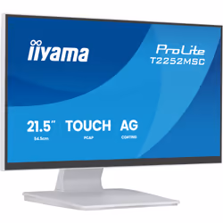 iiyama ProLite T2252MSC-W2AG Monitor PC 54,5 cm (21.4") 1920 x 1080 Pixel Full HD LCD Touch screen Bianco - Vista aggiuntiva 2