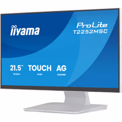 iiyama ProLite T2252MSC-W2AG Monitor PC 54,5 cm (21.4") 1920 x 1080 Pixel Full HD LCD Touch screen Bianco - Vista aggiuntiva 4