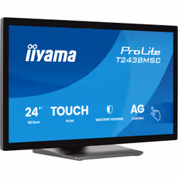 iiyama ProLite T2438MSC-B2 Monitor PC 60,5 cm (23.8") 1920 x 1080 Pixel Full HD LED Touch screen Nero - Vista aggiuntiva 2