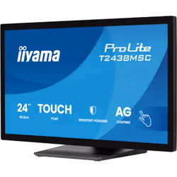 iiyama ProLite T2438MSC-B2 Monitor PC 60,5 cm (23.8") 1920 x 1080 Pixel Full HD LED Touch screen Nero - Vista aggiuntiva 4
