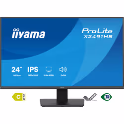 iiyama ProLite X2491HS-B1 Monitor PC 60,5 cm (23.8") 1920 x 1080 Pixel Full HD LCD Nero - Vista aggiuntiva 2