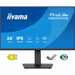 iiyama ProLite XB2491HS-B1 Monitor PC 60,5 cm (23.8") 1920 x 1080 Pixel Full HD LCD Nero - Vista aggiuntiva 2