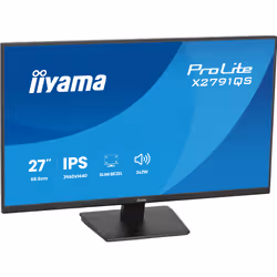 iiyama ProLite X2791QS-B1 Monitor PC 68,6 cm (27") 2560 x 1440 Pixel Quad HD LED Nero - Vista aggiuntiva 5