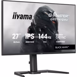 iiyama G-MASTER GB2741QSU-B1 Monitor PC 68,6 cm (27") 2560 x 1440 Pixel Nero - Vista aggiuntiva 4