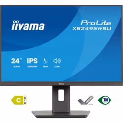 iiyama ProLite XB2495WSU-B1 Monitor PC 61,2 cm (24.1") 1920 x 1200 Pixel Full HD LCD Nero - Vista aggiuntiva 2