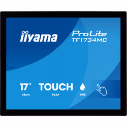 iiyama ProLite TF1734MC-B8X Monitor PC 43,2 cm (17") 1280 x 1024 Pixel Touch screen - Vista aggiuntiva 2