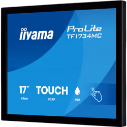 iiyama ProLite TF1734MC-B8X Monitor PC 43,2 cm (17") 1280 x 1024 Pixel Touch screen - Vista aggiuntiva 3