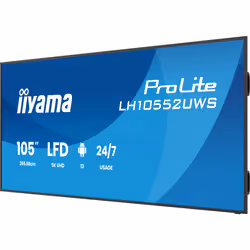 iiyama LH10552UWS-B1AG visualizzatore di messaggi Design chiosco 2,66 m (104.6") LCD Wi-Fi 500 cd/m² UltraWide 5K HD Nero Processore integrato Android 24/7 - Vista aggiuntiva 8
