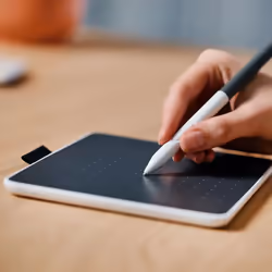 Wacom Intuos One Medium tavoletta grafica Grigio, Bianco 216 x 135 mm USB/Bluetooth - Vista aggiuntiva 4
