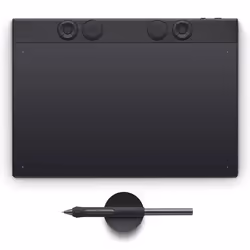 Wacom Intuos Pro Medium – 2025, 263 x 148 mm, USB/Bluetooth, Penna, 16:9, 1,8 m, Nero