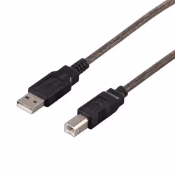 Buffalo BSUAB207BS, 0,7 m, USB A, USB B, USB 2.0, 0,48 Gbit/s, Nero