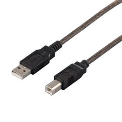 Buffalo BSUAB207BS cavo USB USB 2.0 0,7 m USB A USB B Nero