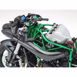 Tamiya Kawasaki Ninja H2 Carbon Modellino di moto Kit di montaggio 1:12 - Vista aggiuntiva 8