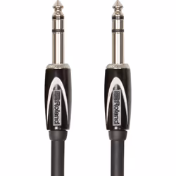 Roland RCC-5-TRTR, 6.35mm TRS, Maschio, 6.35mm TRS, Maschio, 1,5 m, Nero