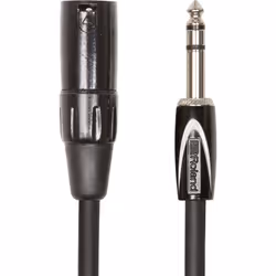 Roland RCC-5-TRXM, 6.35mm TRS, Maschio, XLR, Maschio, 1,5 m, Nero