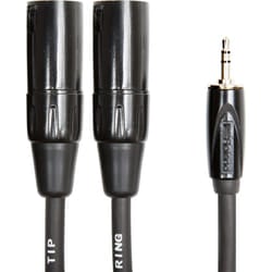 Roland RCC-10-352XM cavo audio 3 m 3.5mm TRS 2 x XLR (3-pin) Nero
