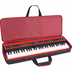Roland CB-GO61KP custodia e scatola per strumenti a tastiera Nero, Rosso Custodia per tastiera MIDI Custodia a tasca