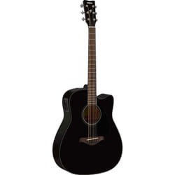 Yamaha FGX800C BL Chitarra acustico-elettrica 6 corde Nero
