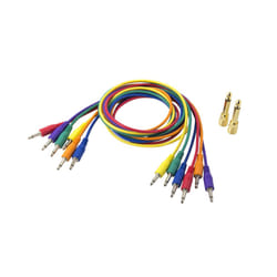 Korg SQ-CABLE-6 cavo audio 0,75 m 3.5mm Blu, Verde, Arancione, Viola, Rosso, Giallo